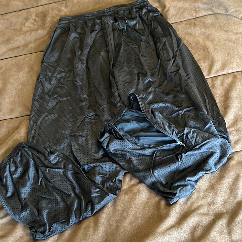 Black Mesh medium drawstring sweatpants